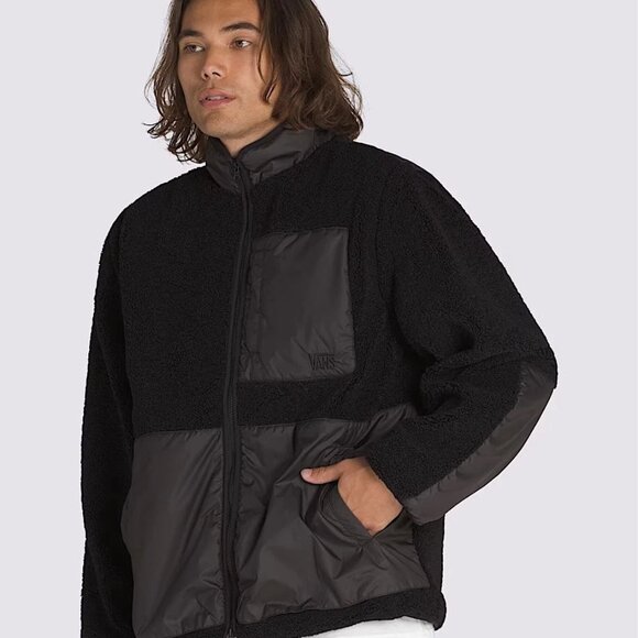 Vans Mens MTE Navigate SHERPA Jacket Black Size XXL 2XL VN000M2KBLK Brand NEW - Picture 9 of 12